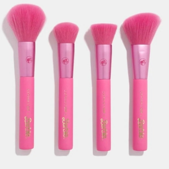 Barbie Skincare New Skinnydip X Barbie Contour Brush Set 5 Pink